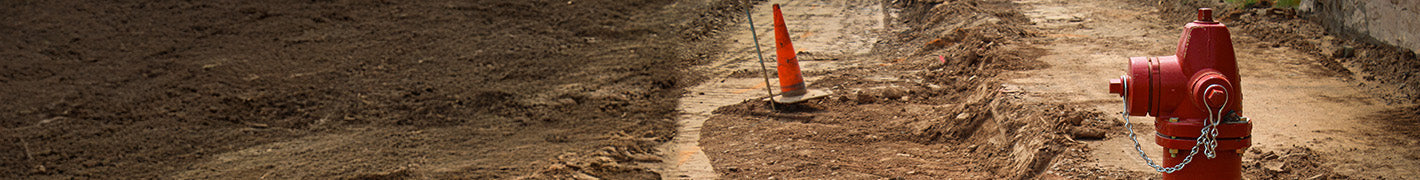 Fire Hydrant With Road Construction