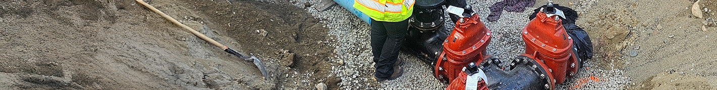 Gate Valves In Construction Jobsite