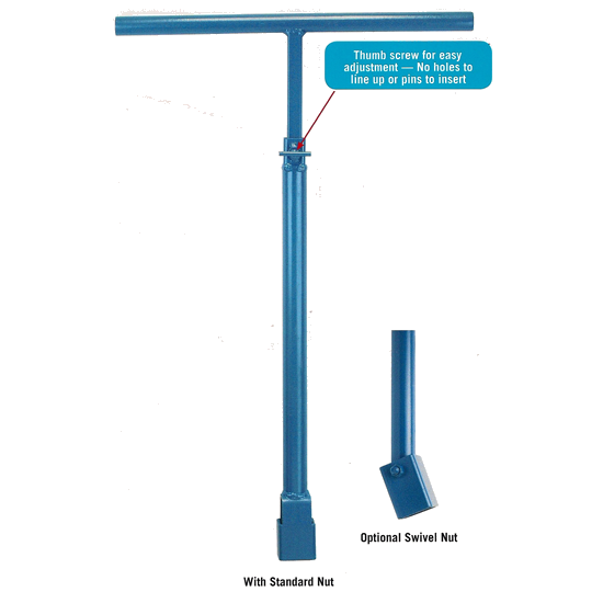 Straight Handle Telescopic Gate Wrench With Labels