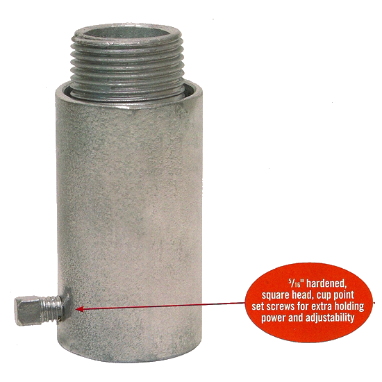 1" Service Box Extension with 3 Set Screws w/Text