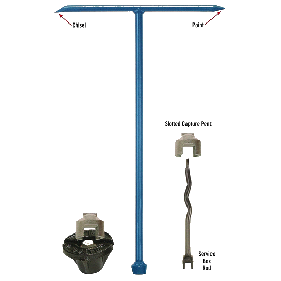 Point x Chisel Combo Key with Slotted Pent with/Text
