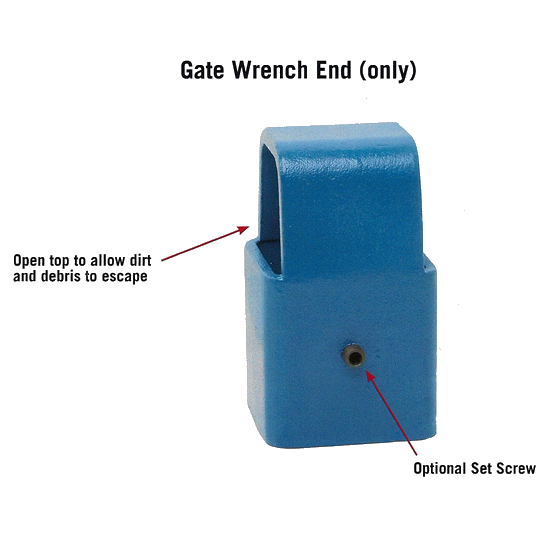 Gate Wrench End (only) w/ Labels