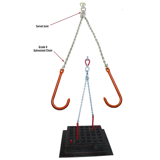 Catch Basin Grate Sling w/Labels