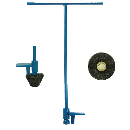 18" T-Handle SB Wrench Pent with Curb Kicker