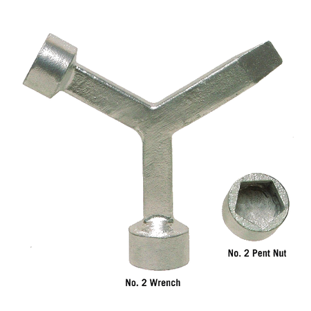 No. 2 Meter Lid Wrench (Standard or Slotted) Product Image With Text