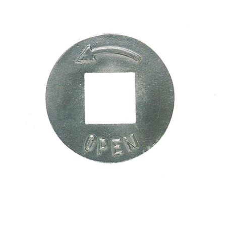 Opening Direction Plate