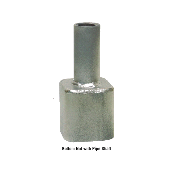 Bottom Nut With Pipe Shaft With Labels