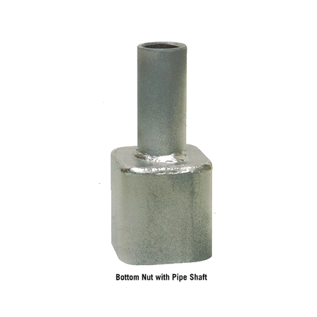 Bottom Nut With Pipe Shaft With Labels