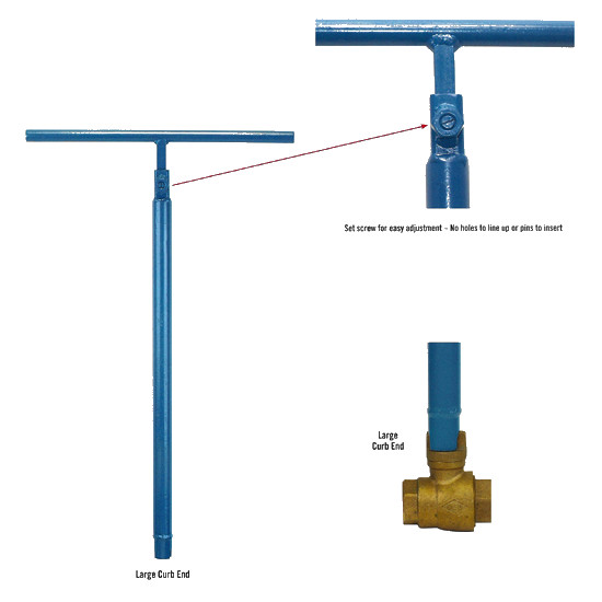Telescopic Curb Wrench w/Text