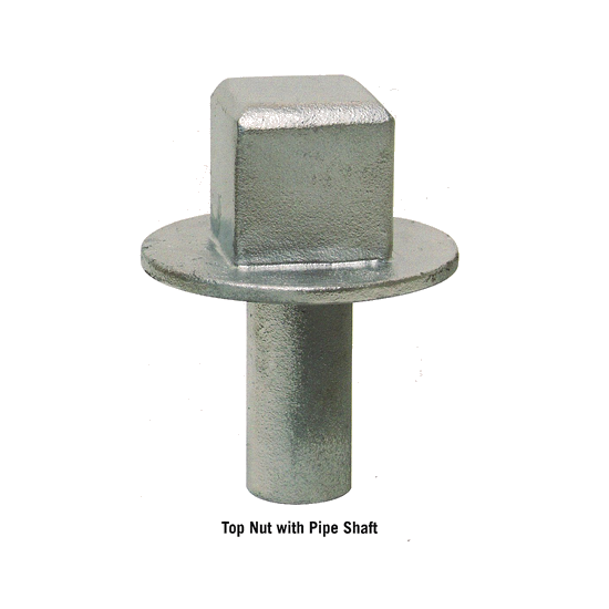 Top Nut With Pipe Shaft With Labels