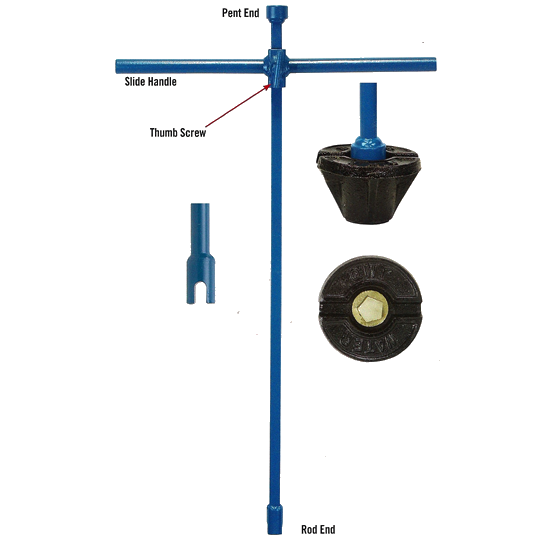 Rod x Pent Slide Handle Service Box Wrenches Product Image With Text