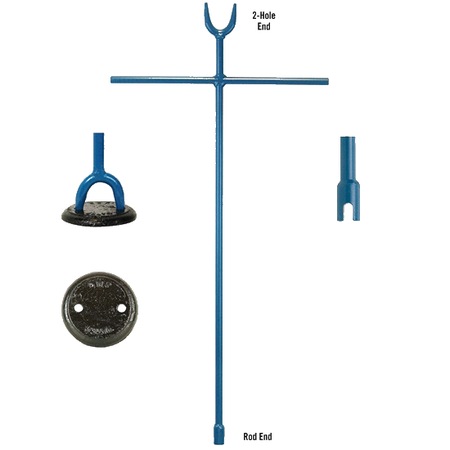 Rod x 2-Hole SB Wrench with Extended Shaft w/Text