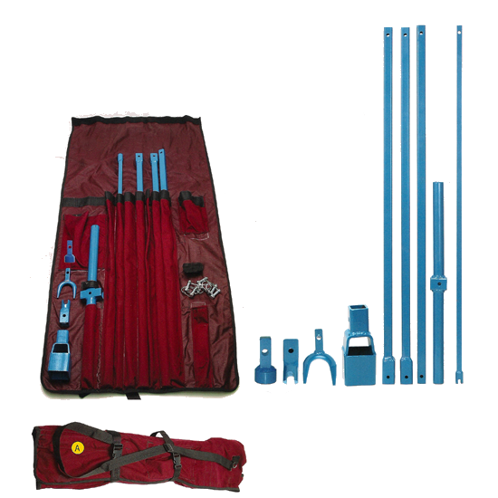 Combination Valve & Curb Key Set in and out of red bag