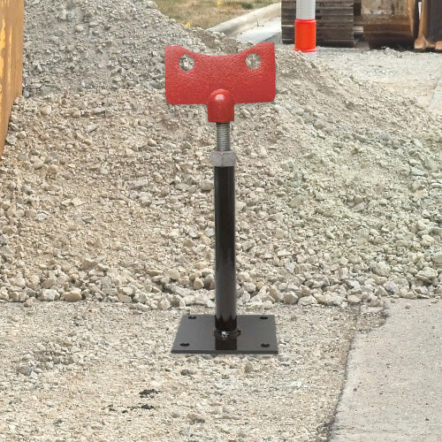 Redi Jack Pipe Support on Gravel Construction Site