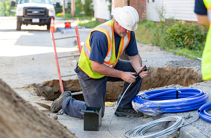 Service Line Puller Kit On Jobsite